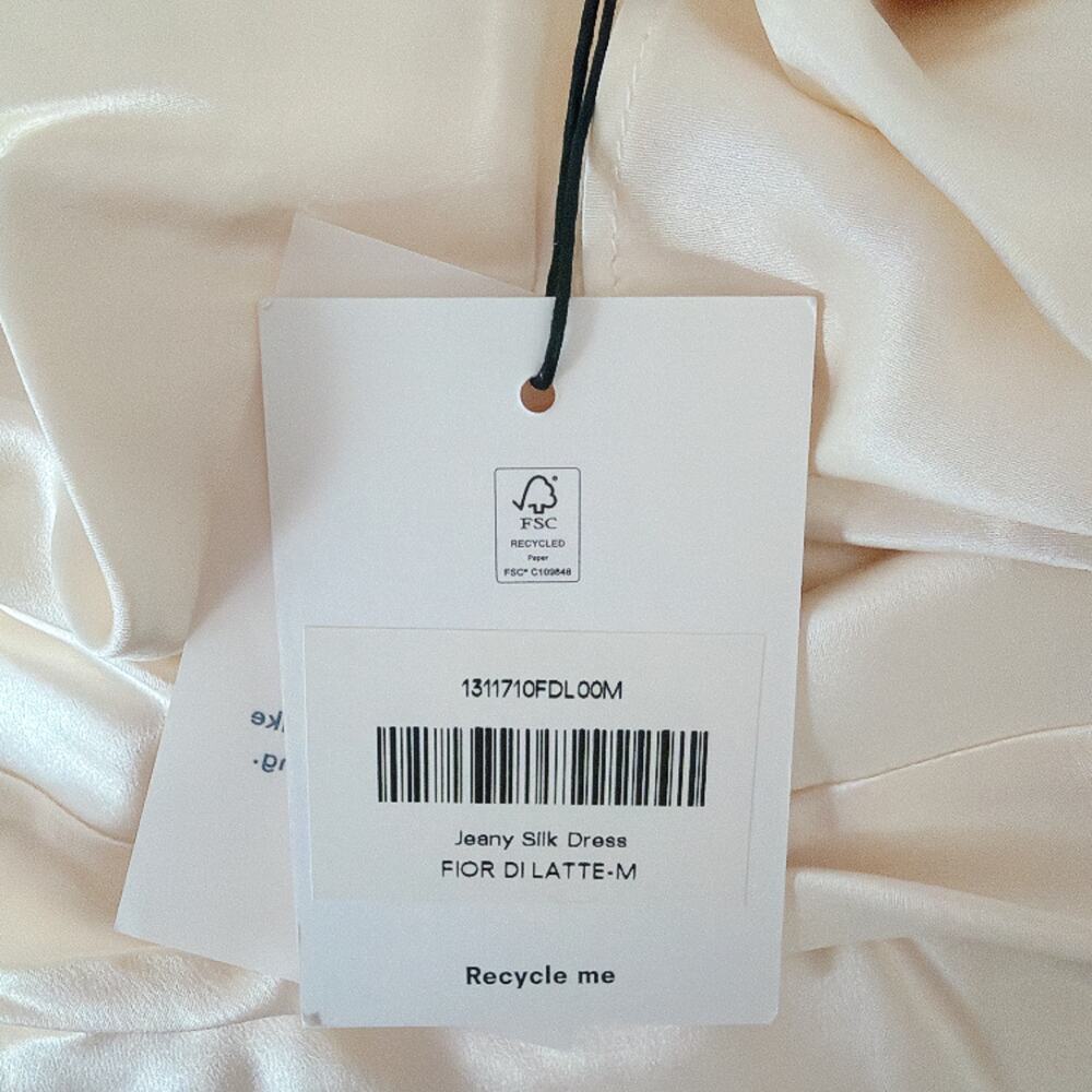 Reformation Jeany Silk Halter Dress Sunshine Size M - Picture 10 of 10